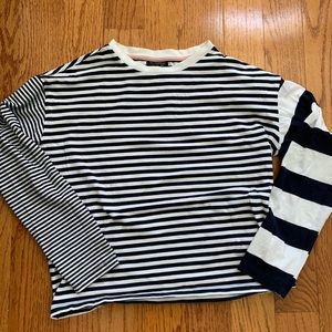 Topshop Boxy long sleeve shirt - stripes 3 ways